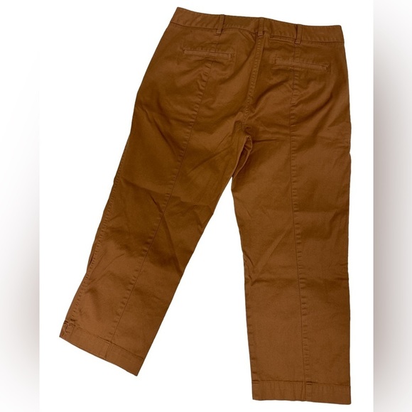 Talbots Signature Crop Pants in Brown. Size 4. - Picture 3 of 4